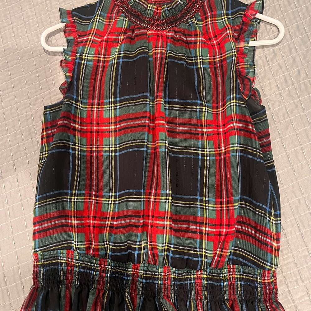 J. Crew Multicolor Plaid Top